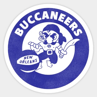 Defunct New Orleans Buccaneers Basketball Team Sticker